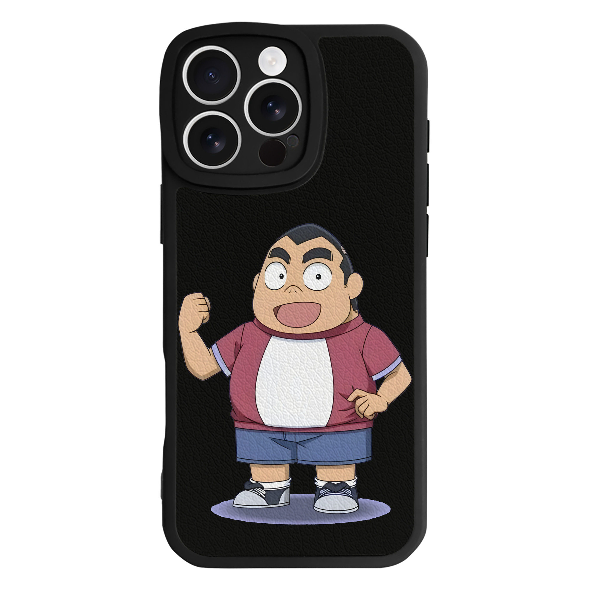 （画像用） 名探偵コナン 小嶋 元太 こじま げんた Detective Conan Kojima Genta 【iPhone 16シリーズ対応】シリコンスマホケース（レザー調） 材質：シリコン